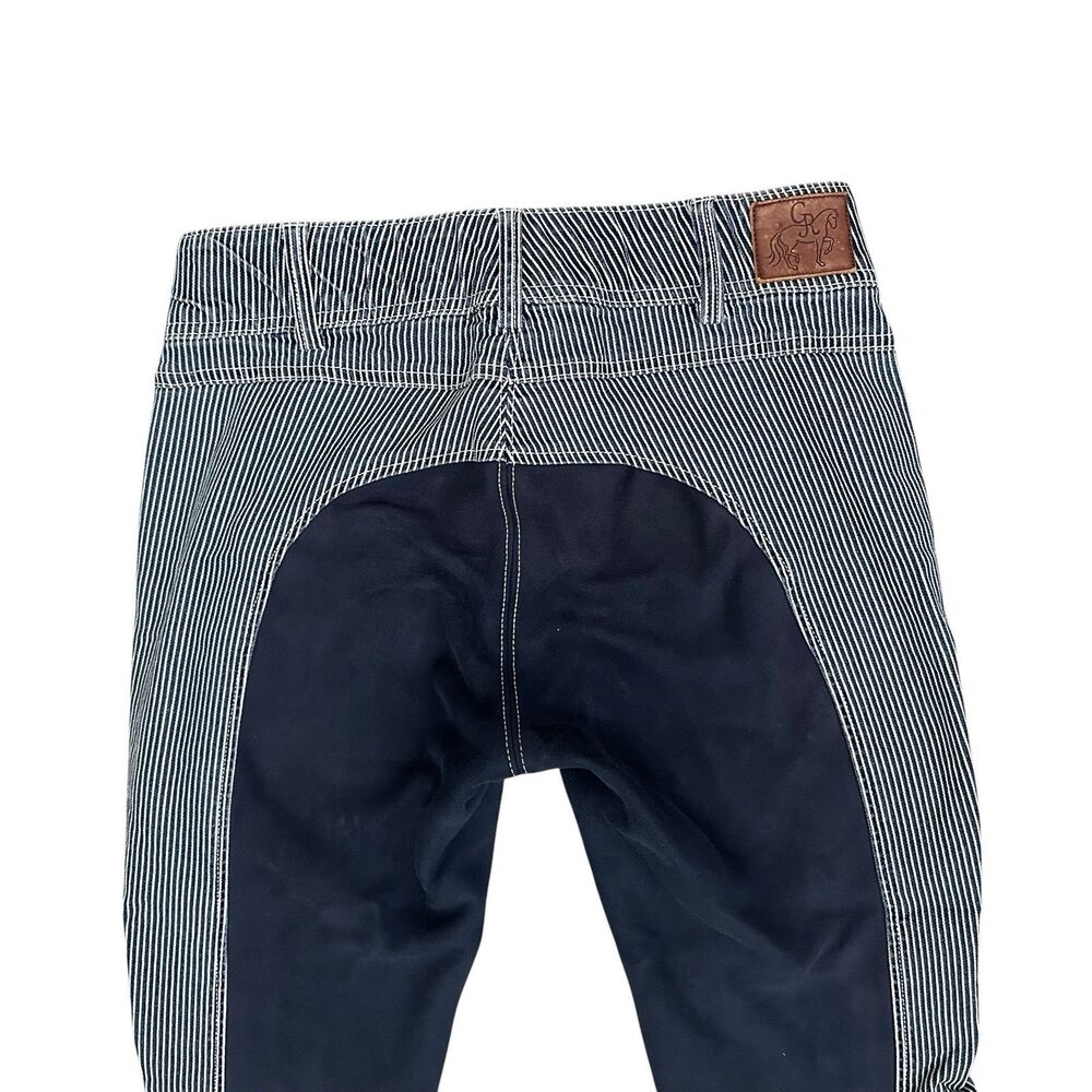 Goode Rider Full Seat Equestrian Riding Breeches Women’s 30L Blue Stripes 30x29 - Picture 10 of 10